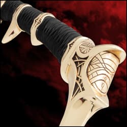 Kit Rae Gold War Sword pommel close up