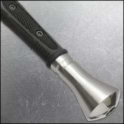 Close-up of sword pommel and handle detail