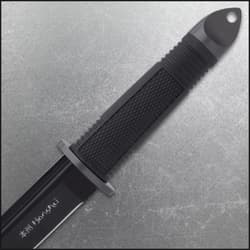 United Cutlery Honshu Midnight Forge Tanto - Stainless Steel, Black Blade, TPR Handle, Steel Guard And Pommel