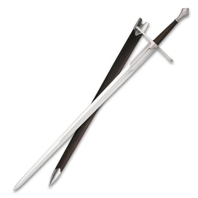 Long sword with a black scabbard