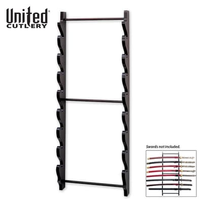 Black Wall Mount Sword Display