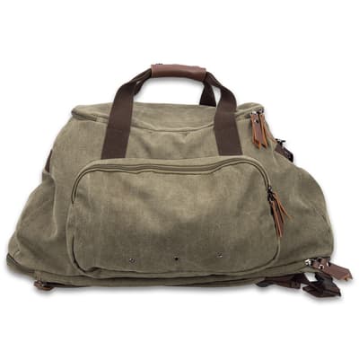 Outback Series Green Duffle Backpack