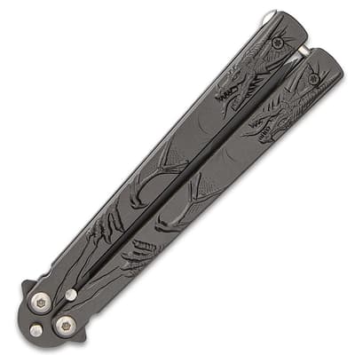 Black Dragon Butterfly Knife
