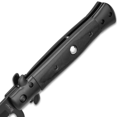 Kriegar Black Stiletto Assisted Opening Pocket Knife