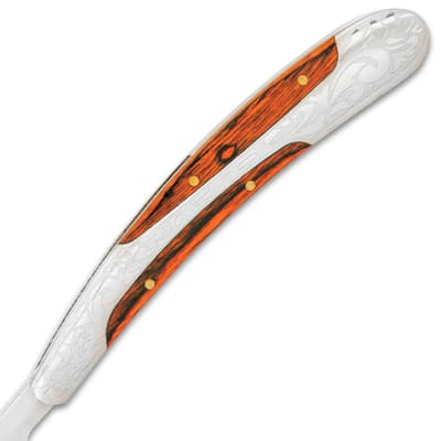 Kriegar Wooden Inlay Folding Razor Knife