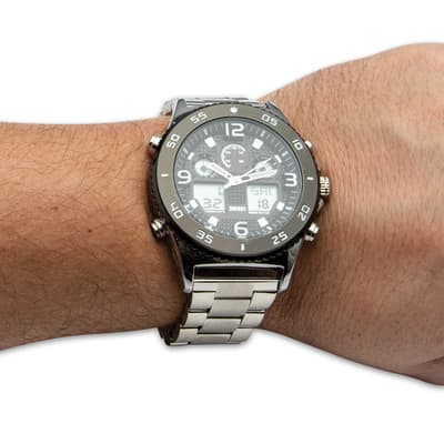 Contender Black And Stainless Everyday Casual Watch