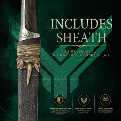 Crysknife sheath replica with detailed design and premium materials