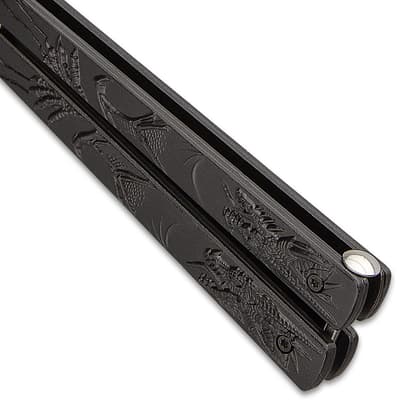 Black Dragon Butterfly Knife