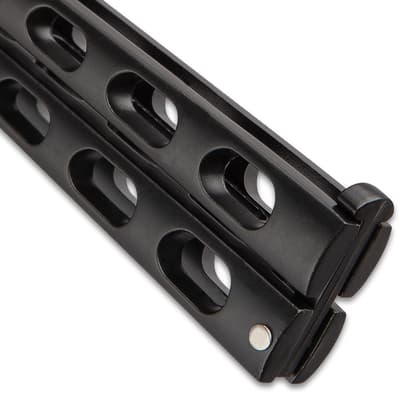 Black Slotted Butterfly Knife