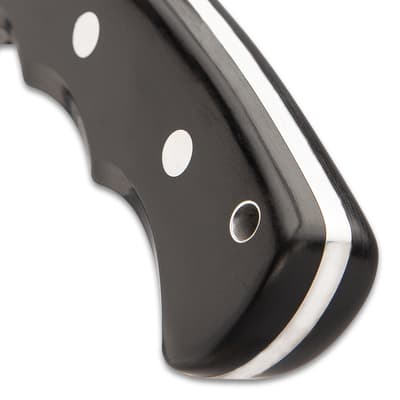 Gil Hibben Legacy Ebony Cleaver Knife With Sheath