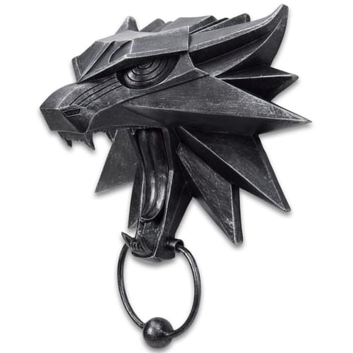 This ferocious Wolf Door Knocker is a great conversation-piece to add to your home decor whether you live in an apartment or castle