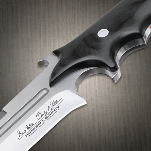 Hibben Legacy Combat Fighter Knife with Leather Sheath