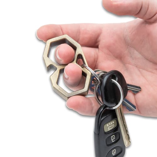 Full image of Bottle Popper connected on a key chain.