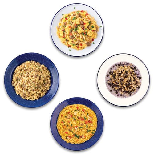 Examples of the ready-to-eat meals in the kit