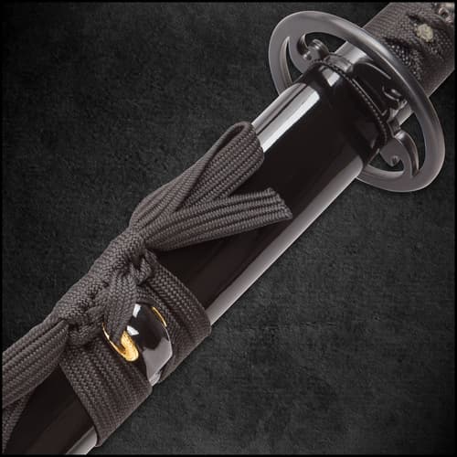 Shinwa Unbroken Night Handmade Katana / Samurai Sword - Hand Forged Black Damascus Steel - Razor Sharp, Full Tang - Fully Functional, Battle Ready, Ninja Sleek - Faux Ray Skin