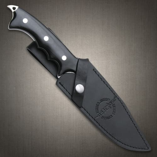 Hibben Legacy Combat Fighter Knife with Leather Sheath