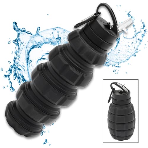 Full image of the FlexiHydrate Collapsible Water Bottle.