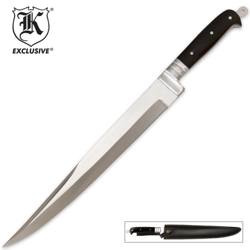 Arabian Khyber Bowie Knife and Leather Sheath