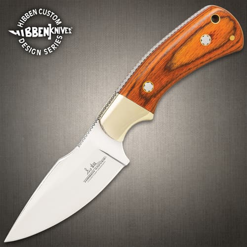 Made for hard everyday use, this is a smaller fixed-blade designed by Gil Hibben to fit comfortably on your side