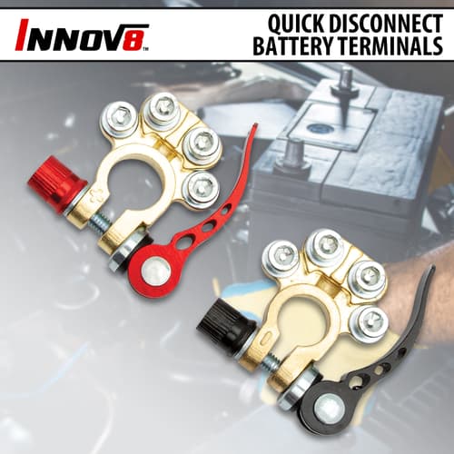 Full image of the Innov8 Quick Disconnect Battery Terminals.