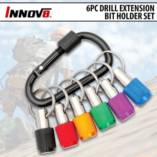 Innov8 6pc Drill Extension Bit Holder Set