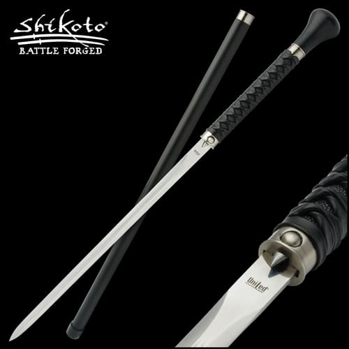 Using the same time-tested techniques as they do when they craft their katanas, Shikoto master swordsmiths made this sword cane