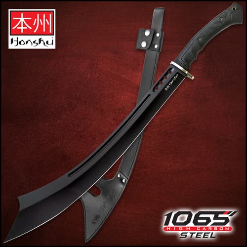 Honshu War Sword With Sheath - Black