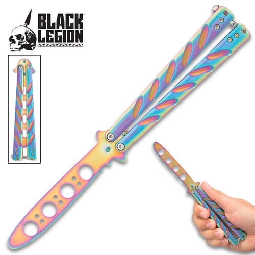 Black Legion Balisong Butterfly Trainer Rainbow