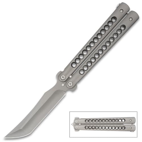 Classic Grey Butterfly Knife