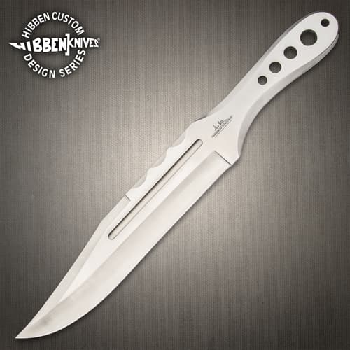 Single Hibben knife with a textured handle