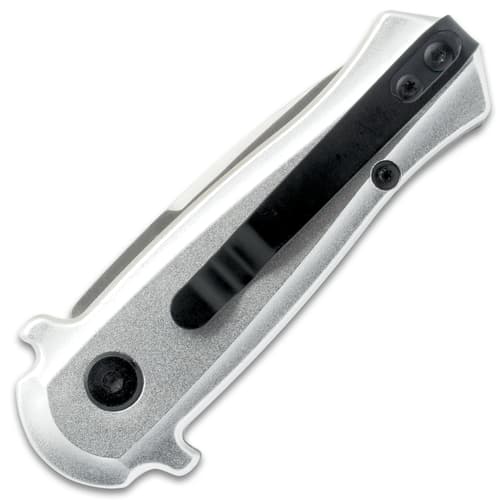 Silver Auto Knife closed
