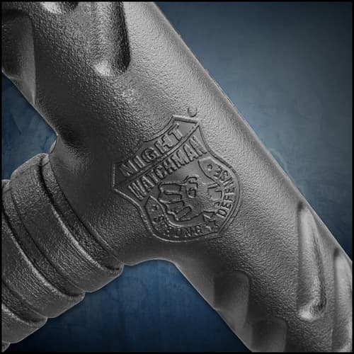 Night Watchman Tac-Tonfa Baton - Solid One-Piece Polypropylene Construction, Grippy Handle - Length 23 1/2”