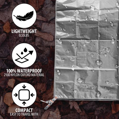 Details and features of the Natureguard Waterproof Tarp.