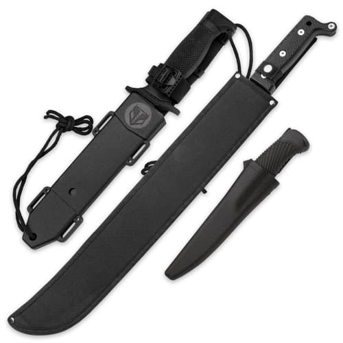 Bushmaster Survivor Squad Set - 3 Fixed Blade Knives: Skinner / Bowie / Machete