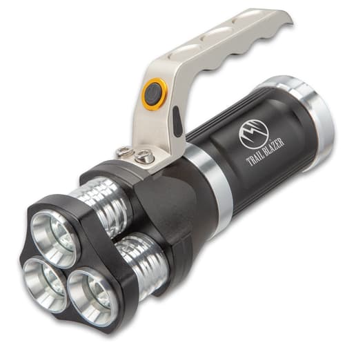 Trailblazer Flashlight With Super Bright White Lights - Weather-Resistant Aluminum Body, 800 Lumens - Length 6 1/2”