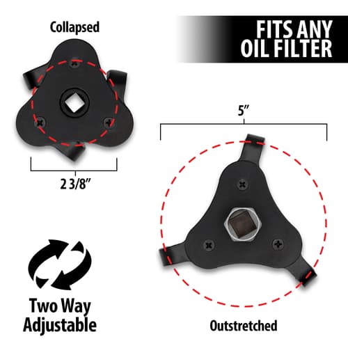 The specs of the oil filter wrench