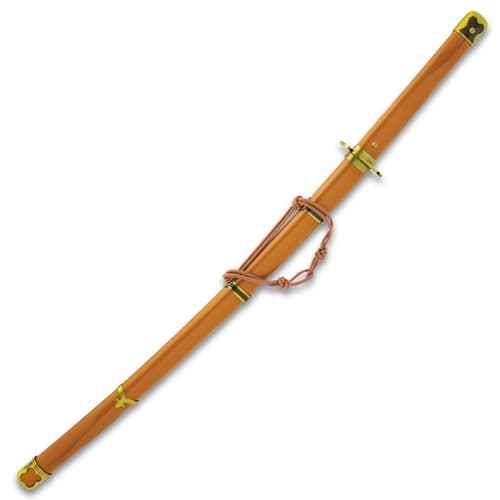 A matching scabbard with a sword hanger houses the blade