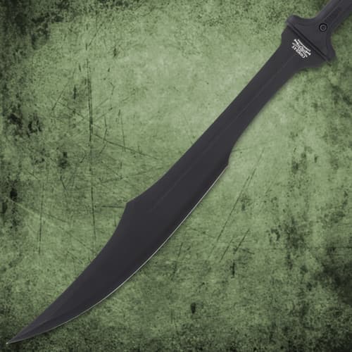 The 40” overall length sword can be carried in its nylon sheath with an adjustable, quick-release shoulder harness