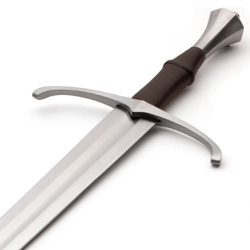 Close-up of sword hilt and guard