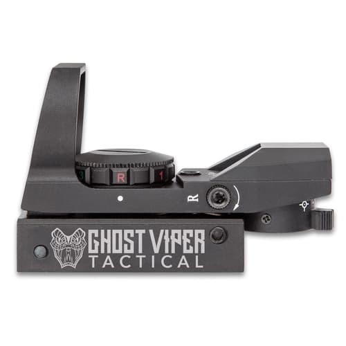 GVT Tactical Combat Reflex Sight - Eight Reticles, 33MM Lens With Anti-Glare, Red And Green Dot Sight, Integrated Rail