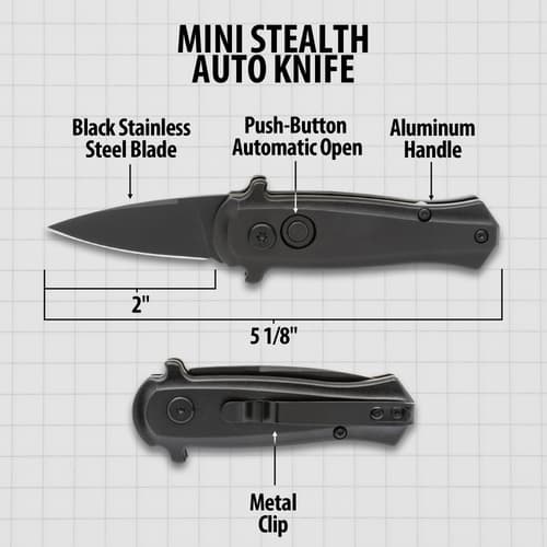 Mini Stealth Auto Knife Specifications