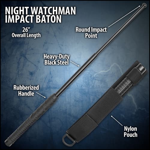 Night Watchman Impact Baton - 26"