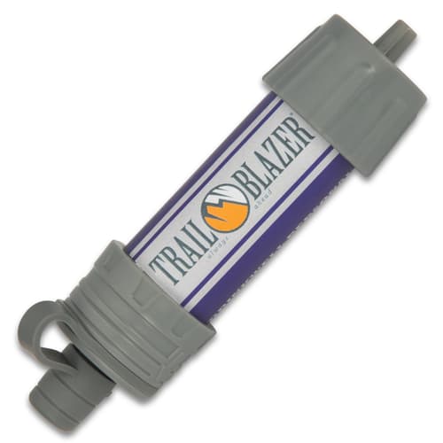 The body of the water filter straw is constructed of ABS with silicone ring seals and it features a mouthpiece cap