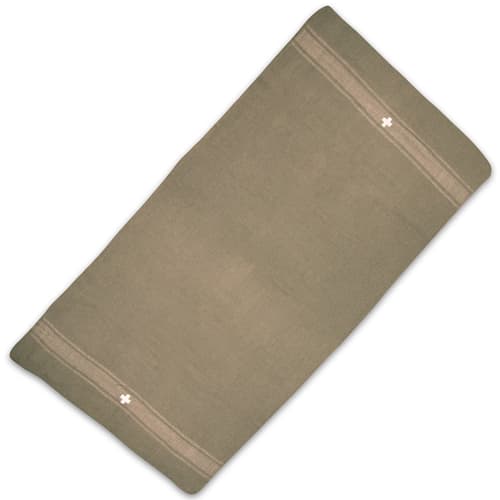 The 90 percent wool blanket measures 64” x 84” overall and weighs 4 lbs, adding insulation, especially, when you’re camping