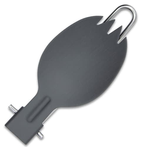 The spork shown folded