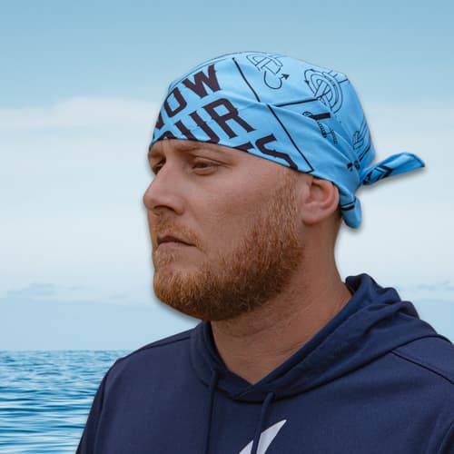 Full image of the Bandana being worn.