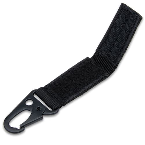 The webbing clip shown extended