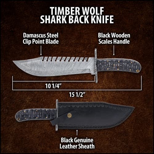 A detailed view of the handle scales