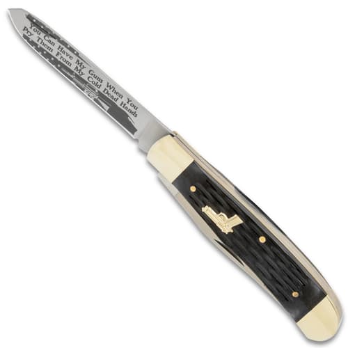 Trapper Pocket Knife with only second blade open
