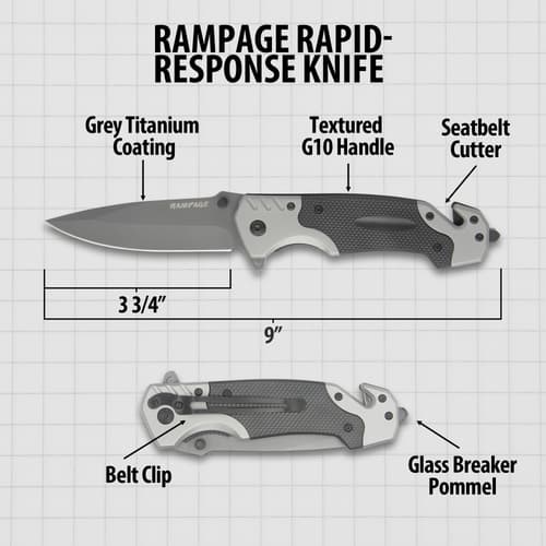 Rampage Rapid-Response Knife specifications